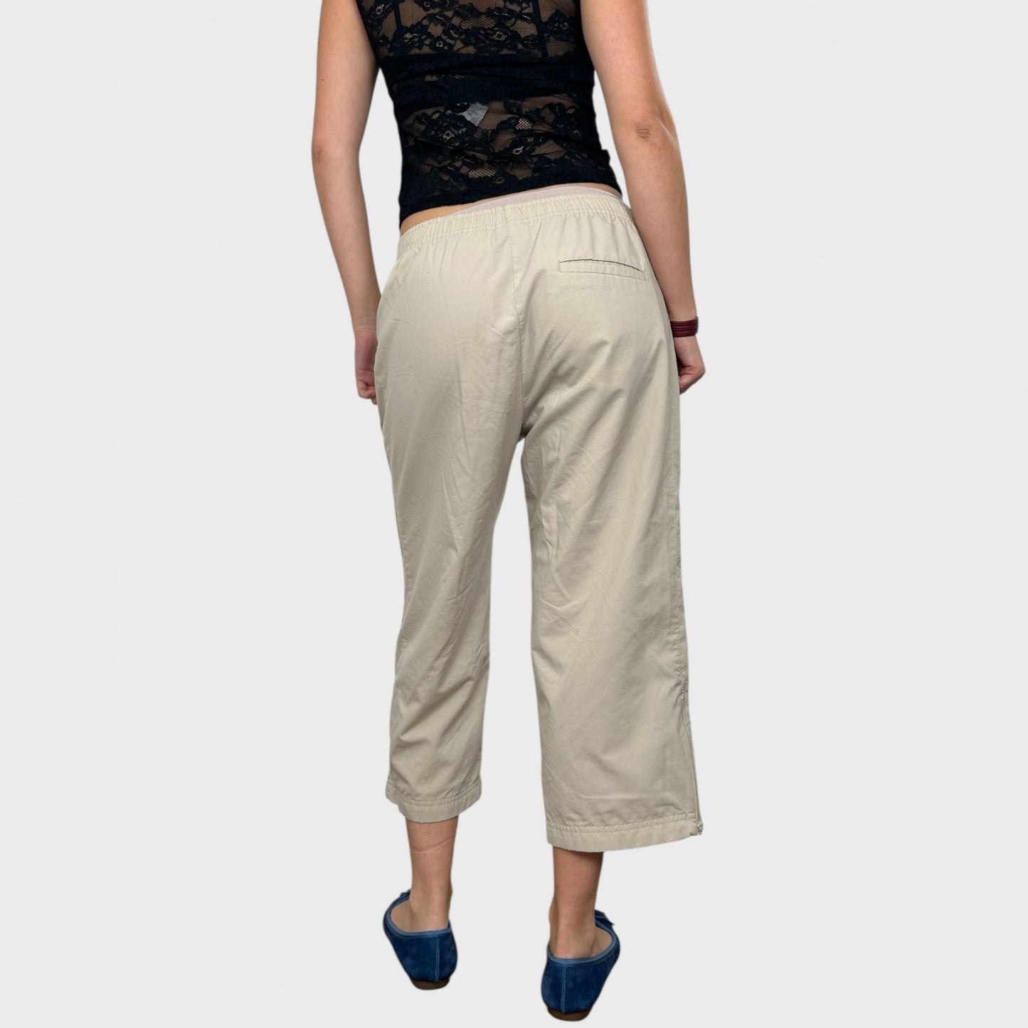 Beige Nike Sporty Capris - M