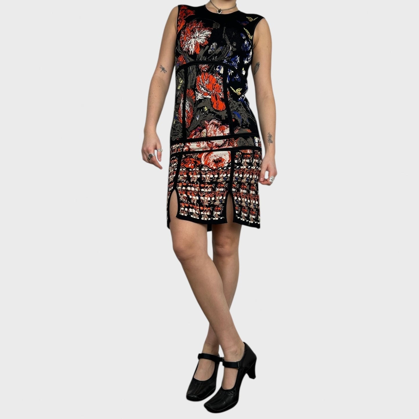Roberto Cavalli Graphic Midi Dress - S/M
