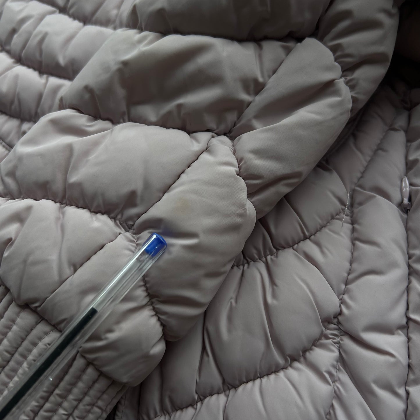 Vintage Baby Pink Puffer Bomber Jacket - S/M