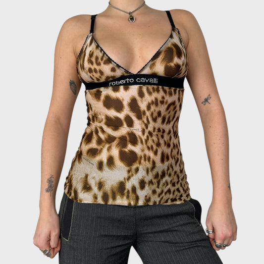 Roberto Cavalli Cheetah Print Cami - XS/S