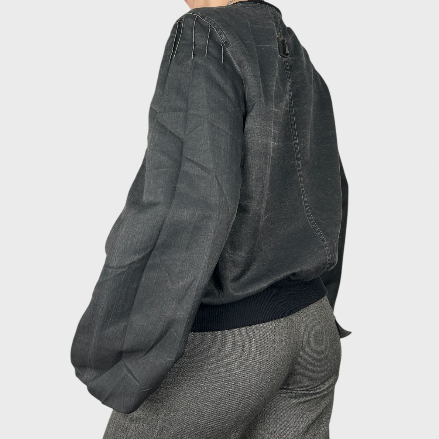 Cop Copine Grey Bomber Jacket - M/L