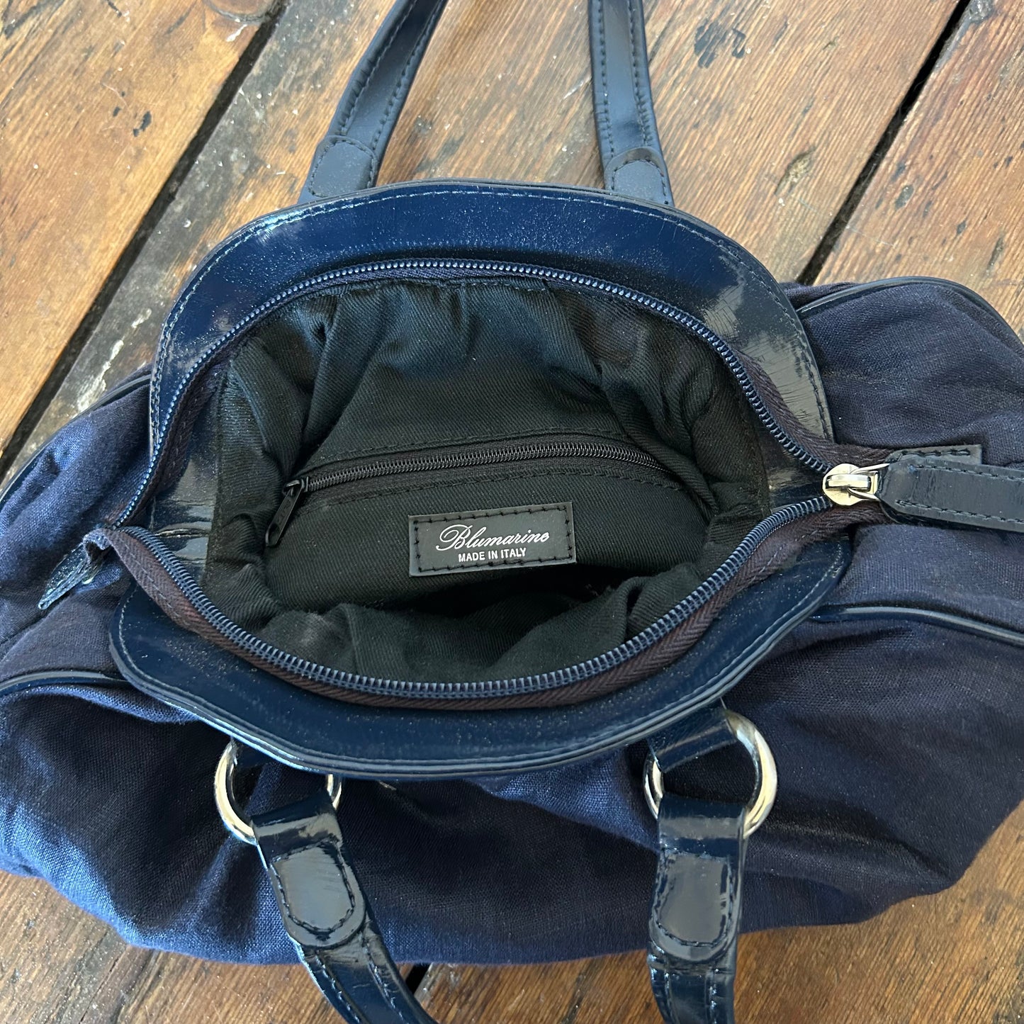 Blumarine 2000s Navy Mini Handbag