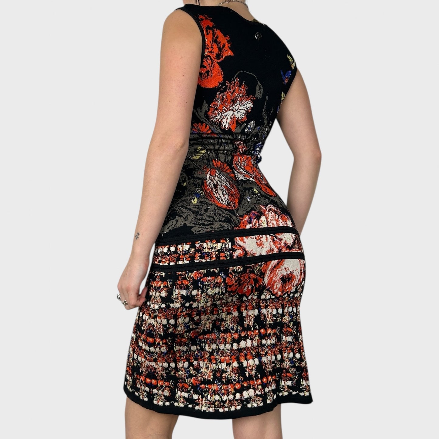 Roberto Cavalli Graphic Midi Dress - S/M