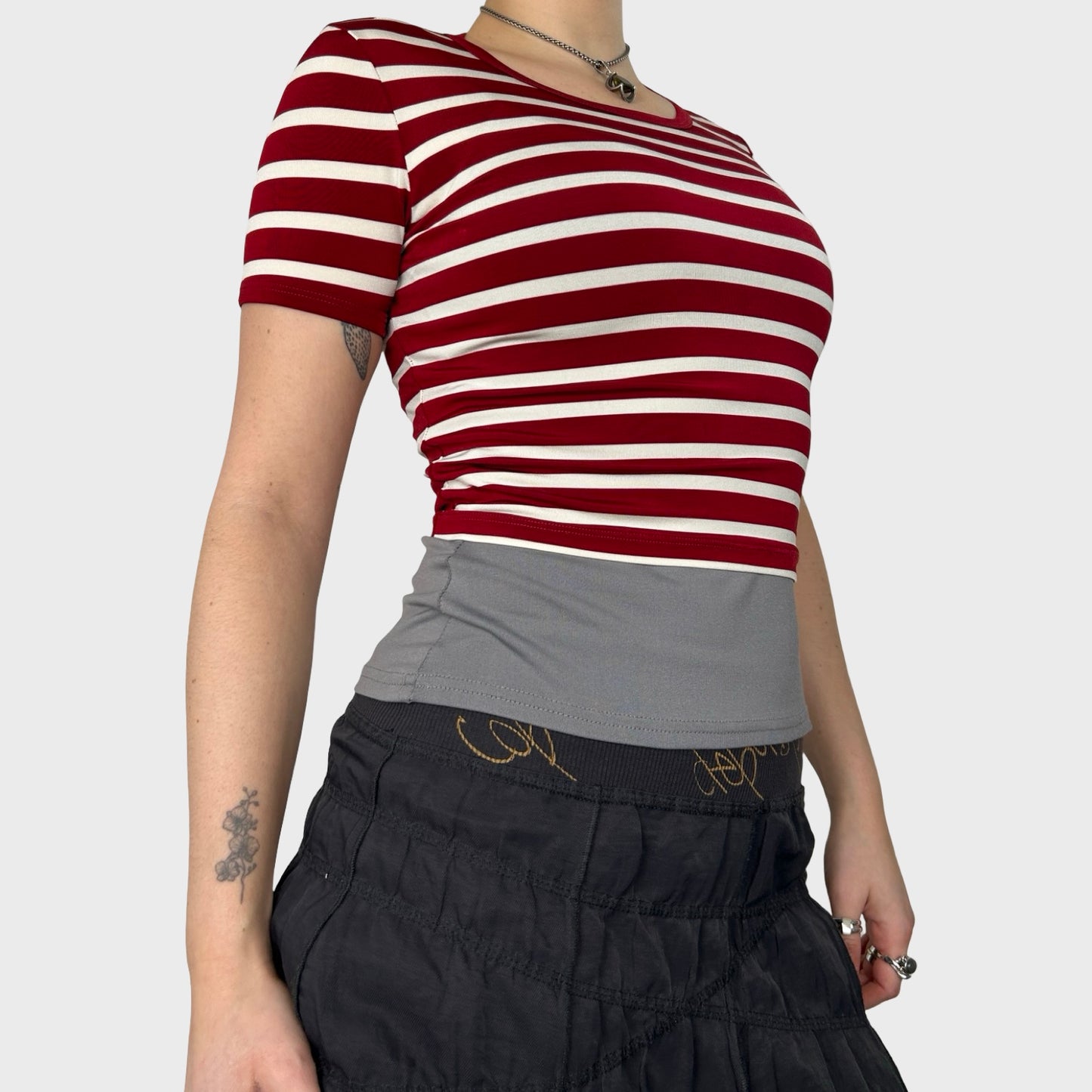 Marithé + François Girbaud Red Stripe Two Piece Set - XS
