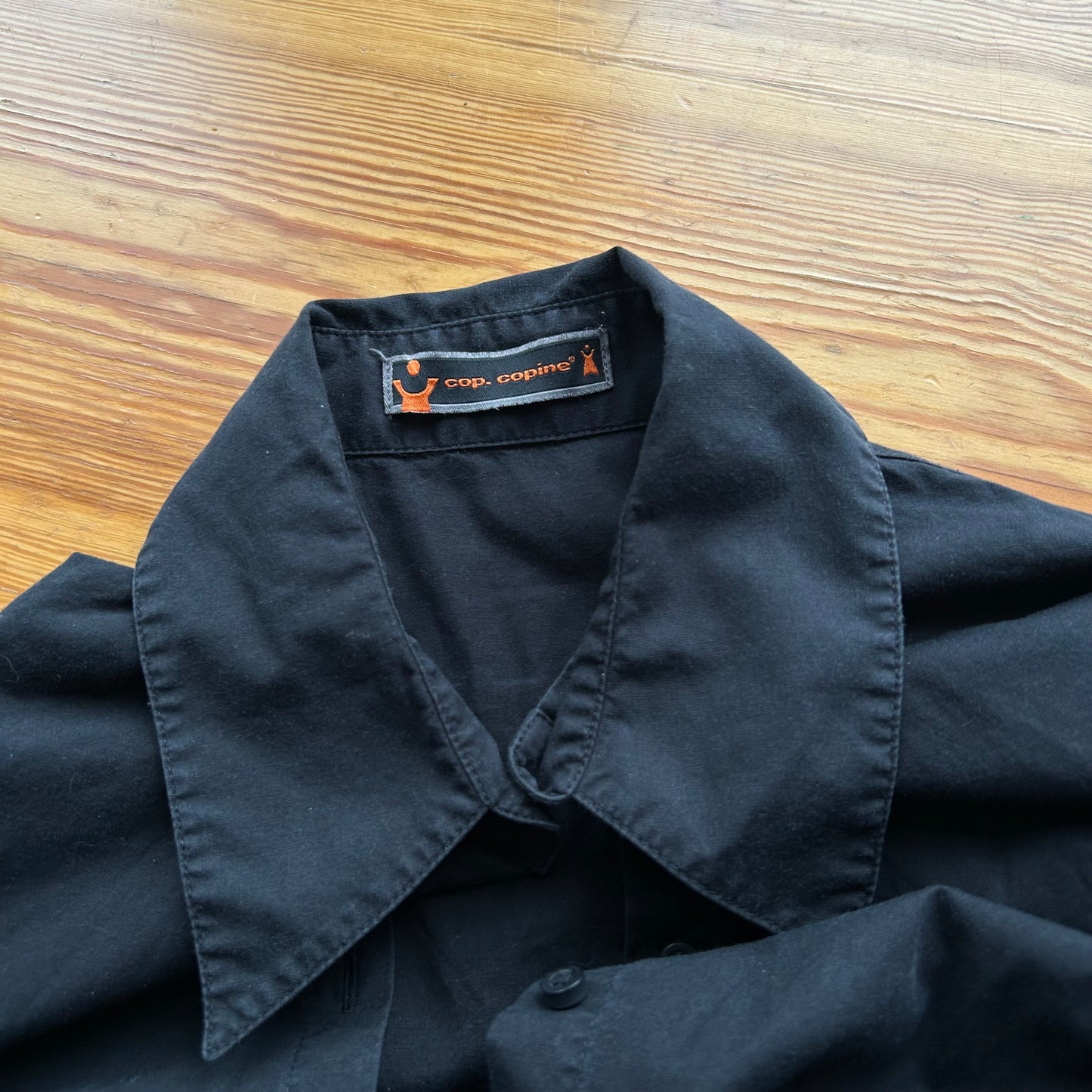 Cop Copine Button-Up Shirt with Belt Attachment - S