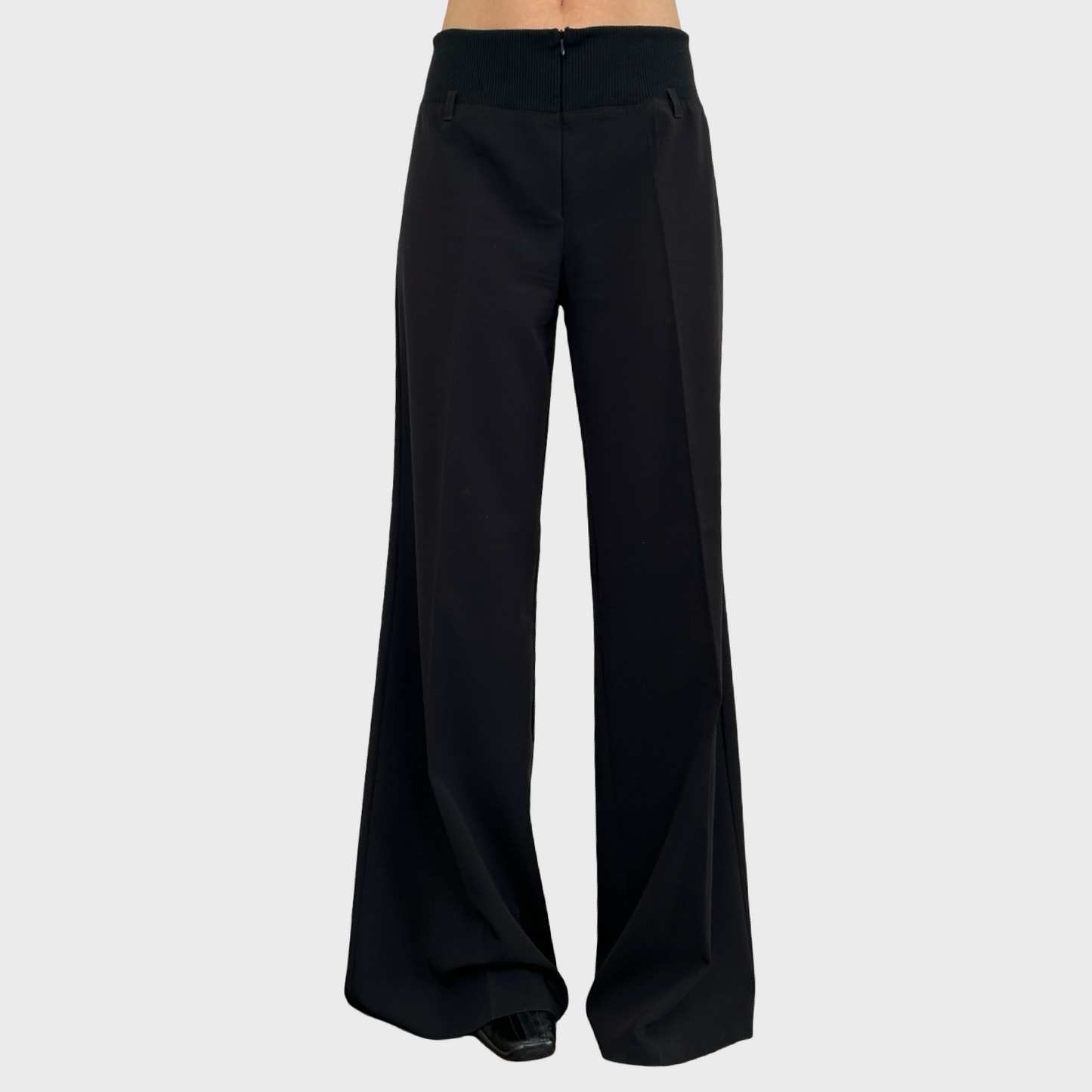 Cop Copine Black Wide Leg Trousers - M/L