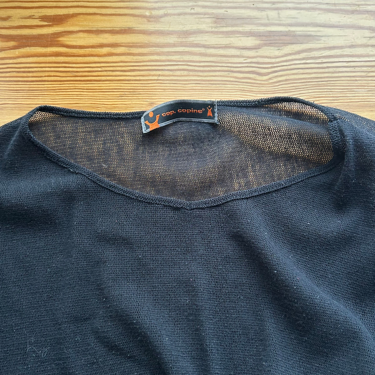 Cop Copine Black Mesh Long Sleeve - M/L