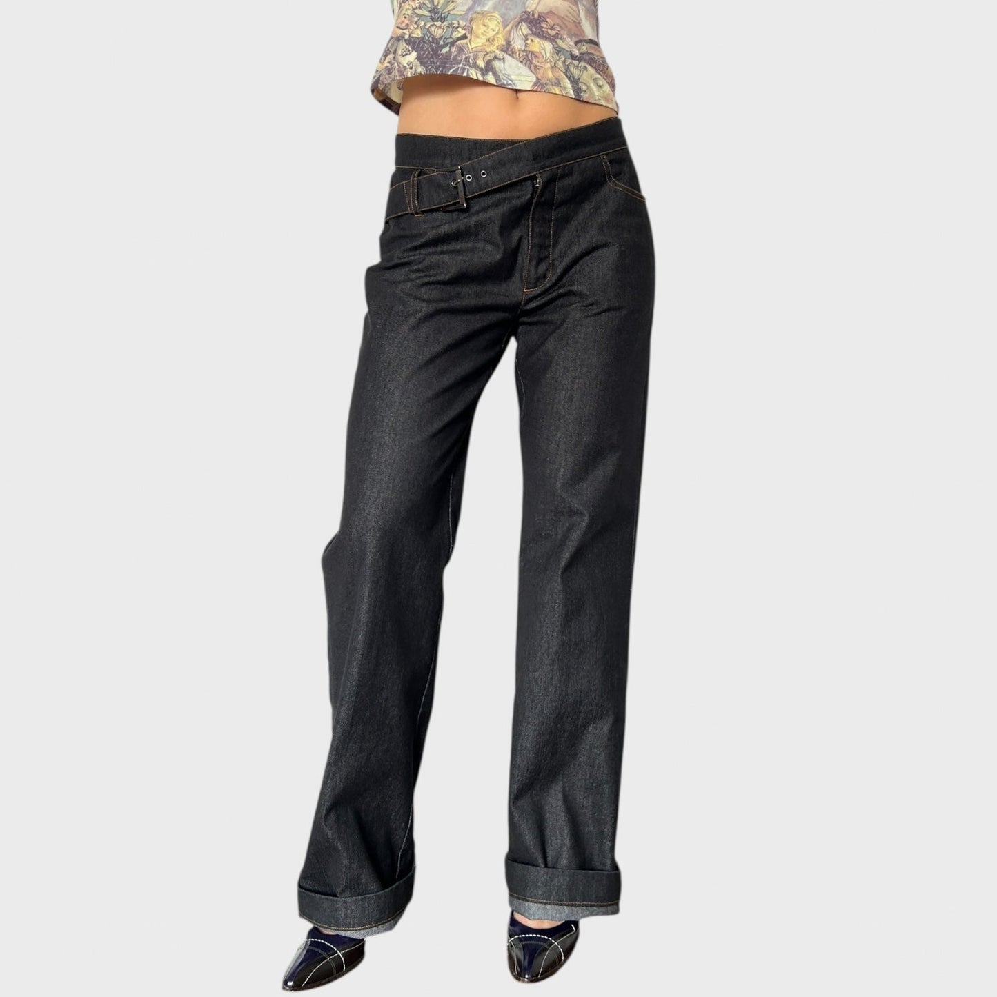 Cop Copine Buckle Jeans - Size L