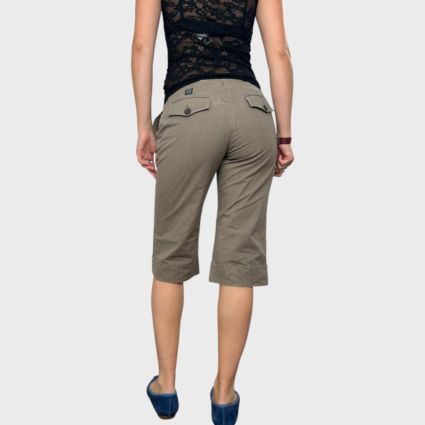 Cop Copine Tailored Capri Trousers - S