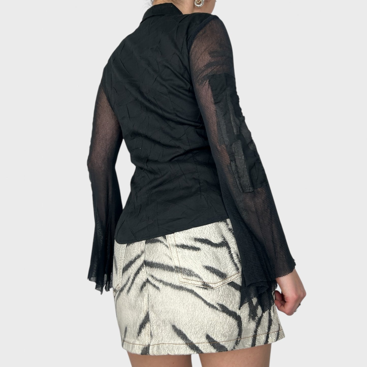 Cop Copine Black Button Blouse - S