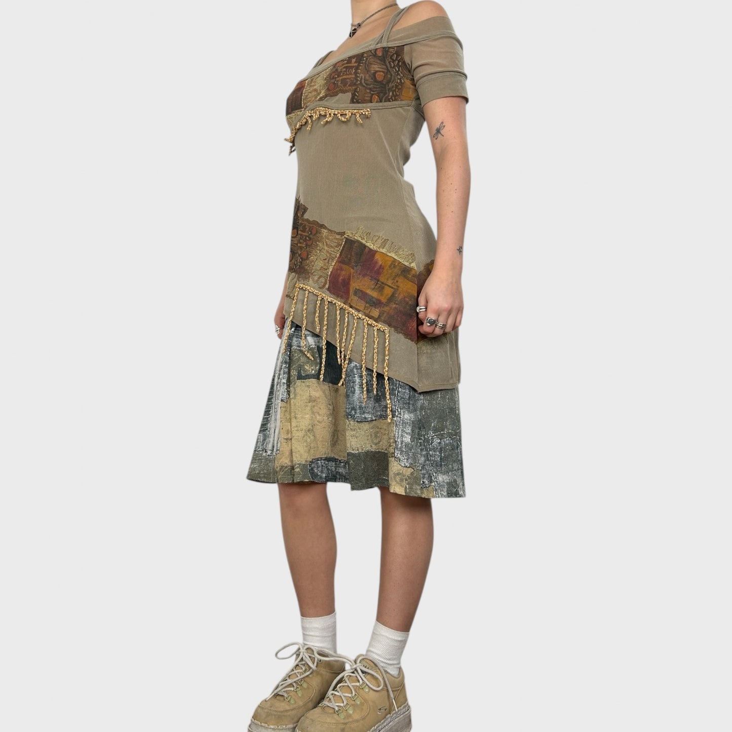 Save The Queen Layered Mesh Dress - M