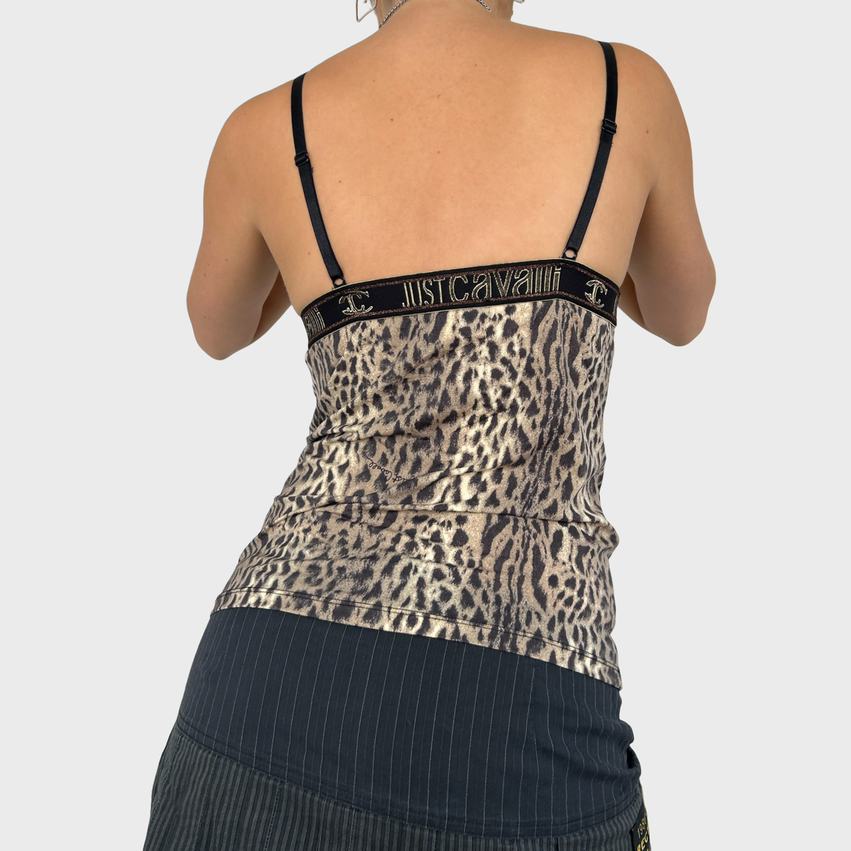 Roberto Cavalli Animal Print Cami Top - S/M