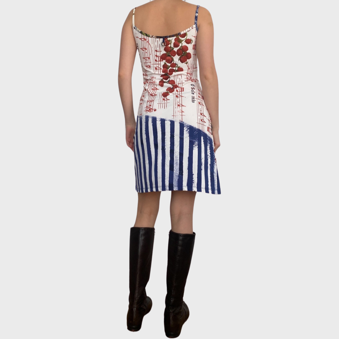 Save the Queen stretchy strappy mini dress
