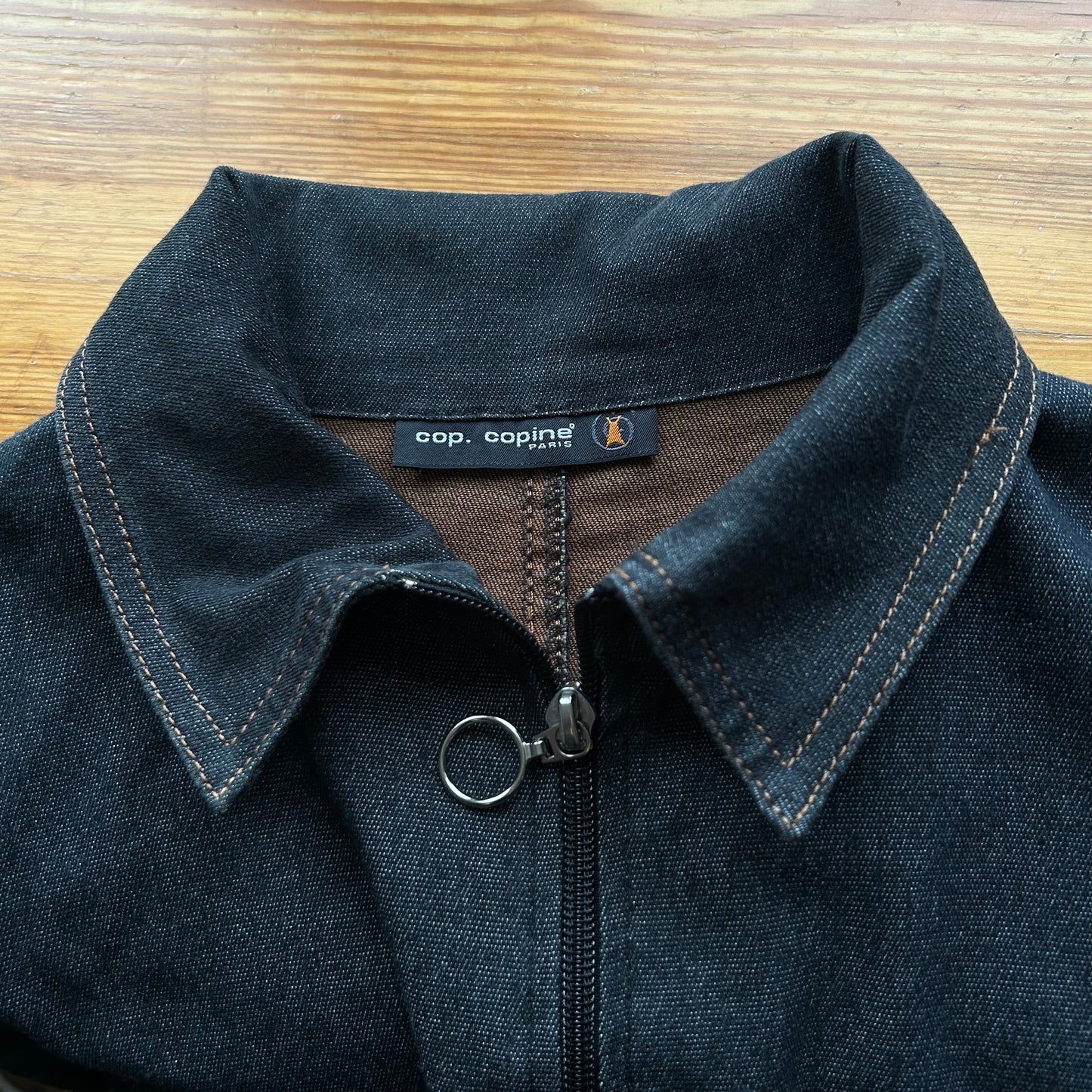 Cop Copine Denim Zip-Up Jacket - M