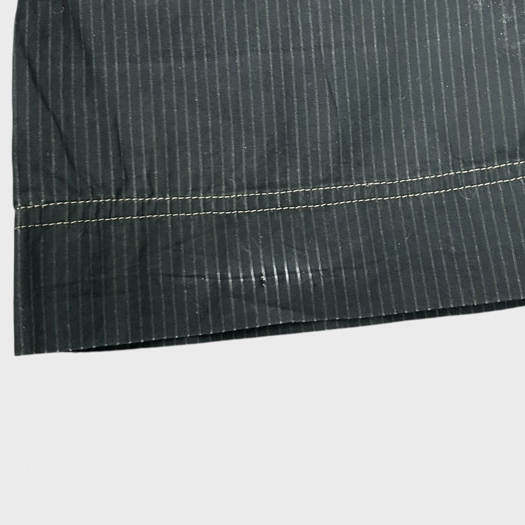 Cop Copine Buckle Butterfly Pinstripe Trousers - S