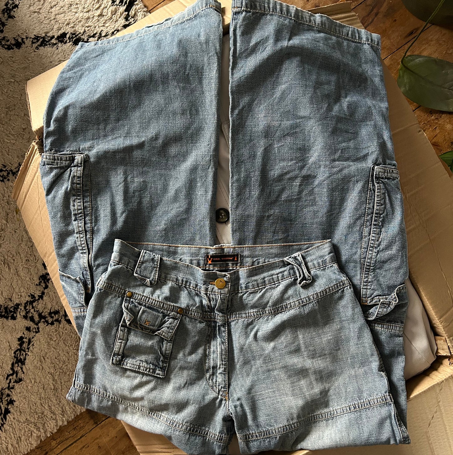 Cop Copine 90s Baggy Wide Leg Jeans - S-M