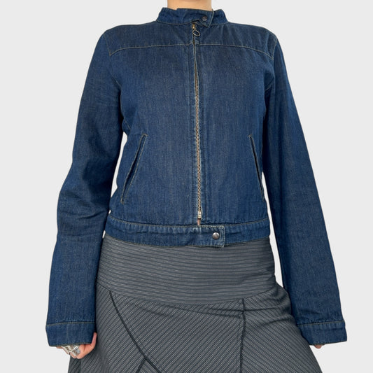 Cop Copine Denim Zip-Up Jacket - S