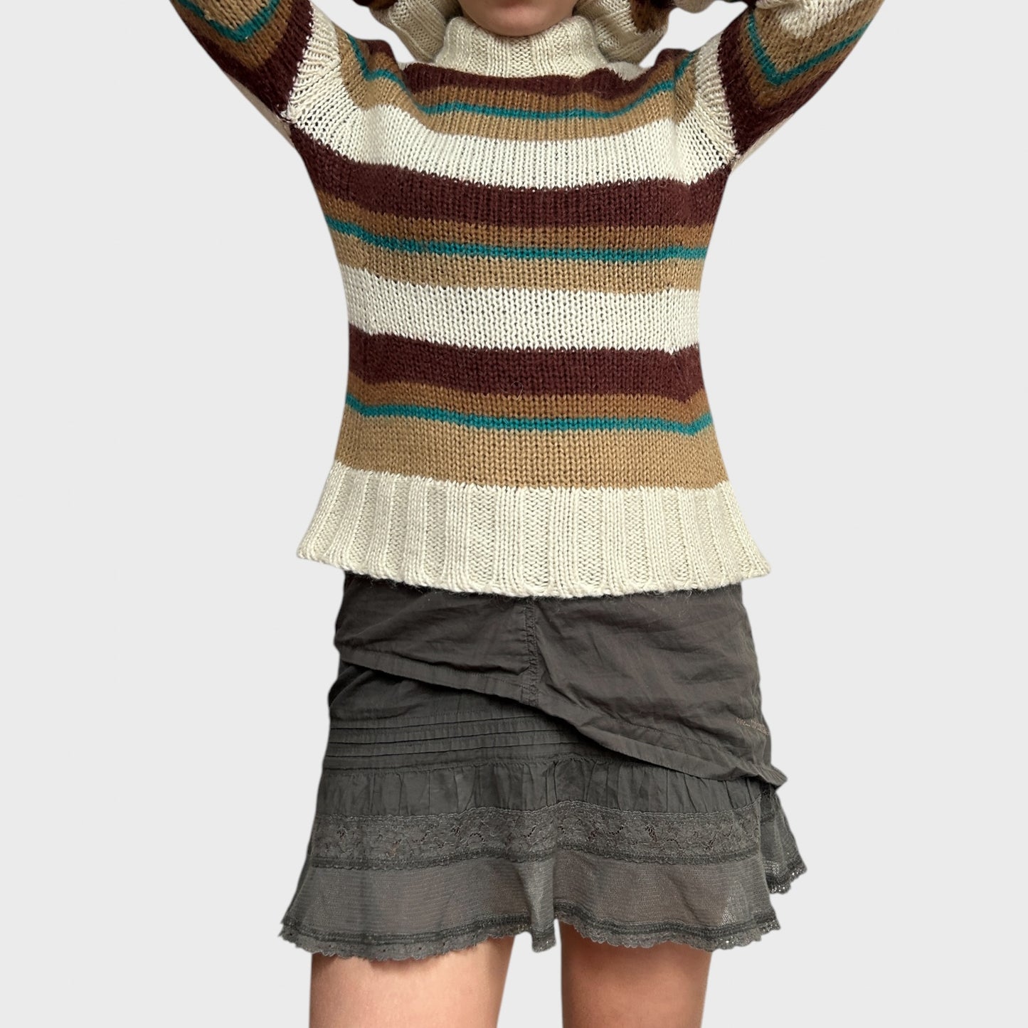 Dolce & Gabbana Striped Roll Neck Jumper