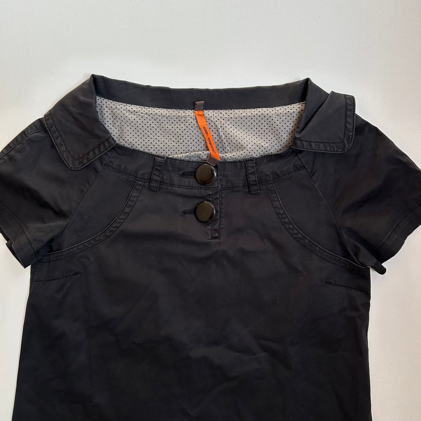 Cop Copine Button Collared Mini Dress