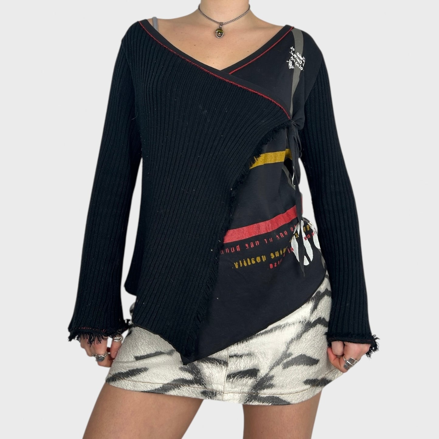 Cop Copine Crossover Bi-Material Jumper- M/L (faulty!)