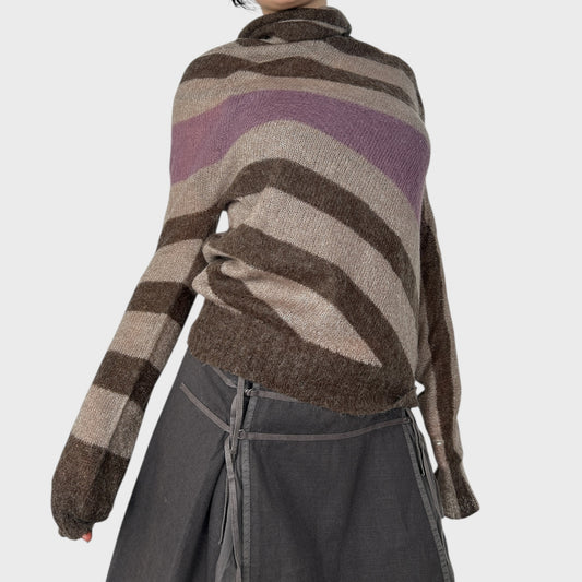 Miss Sixty Striped Slouchy Jumper - XS