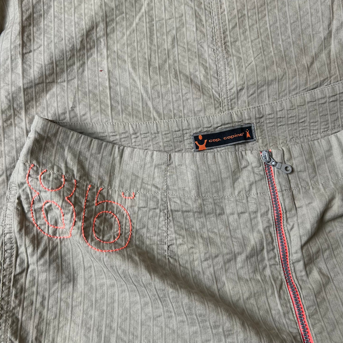 Cop Copine Graphic Midi Skirt - M