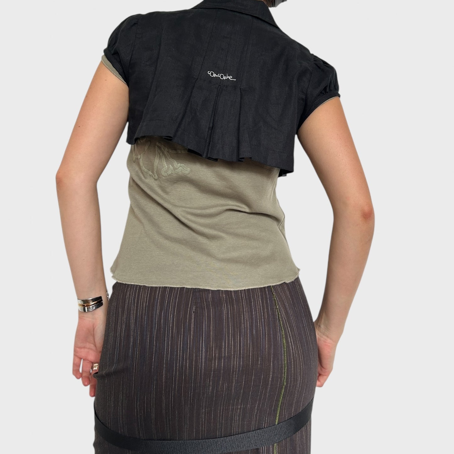 Cop Copine Cropped Linen Blouse - Size S-M