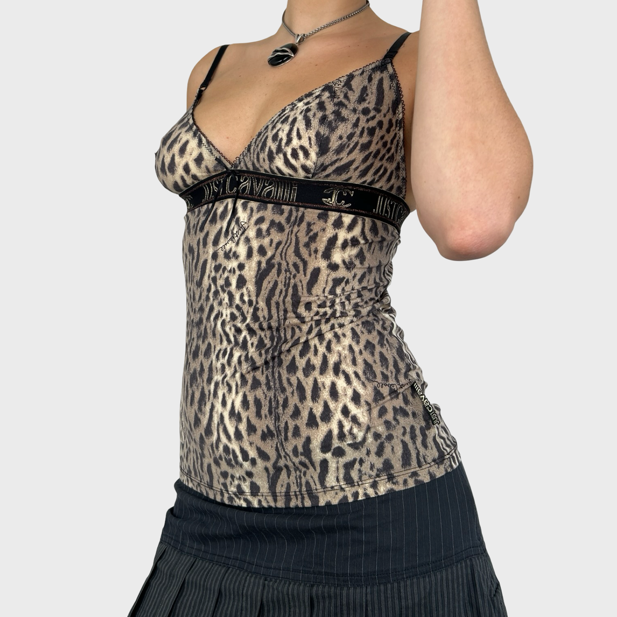 Roberto Cavalli Animal Print Cami Top - S/M