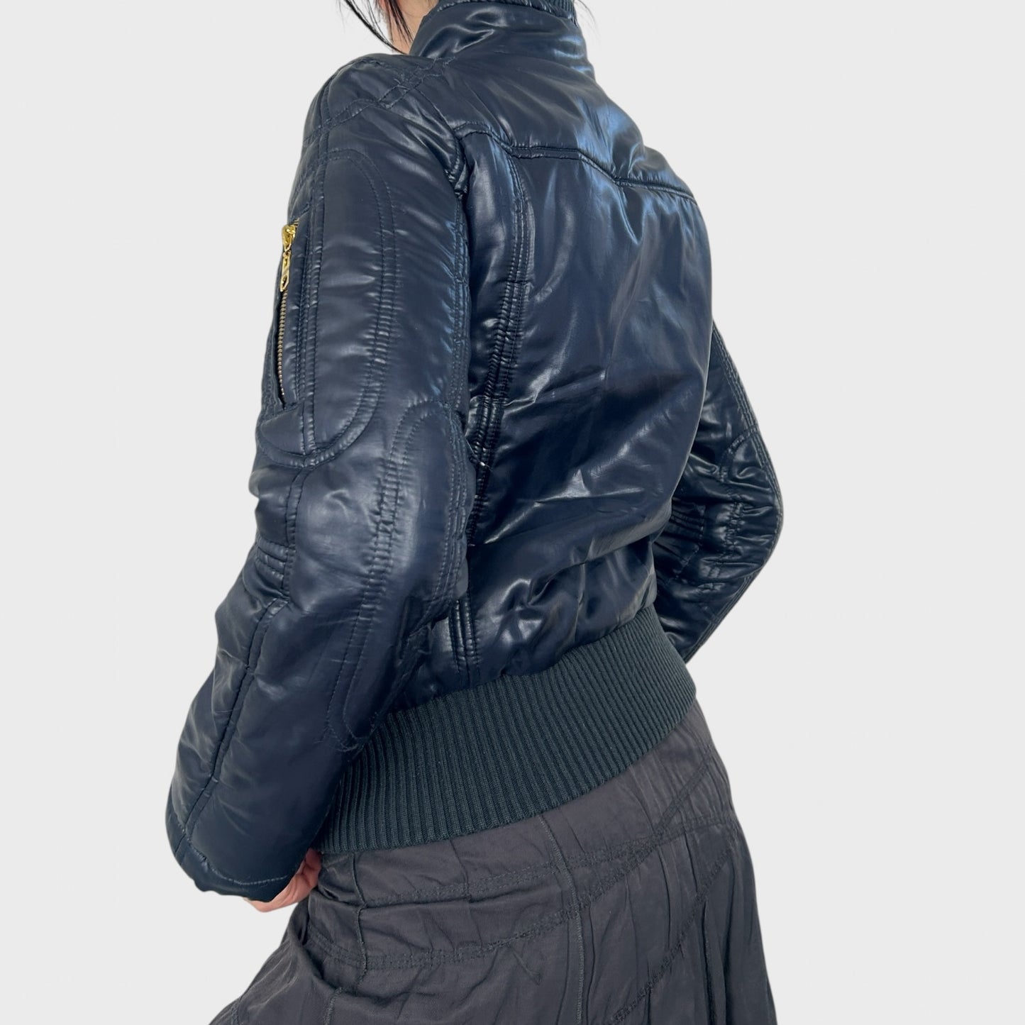 Vintage Navy Bomber Jacket - S