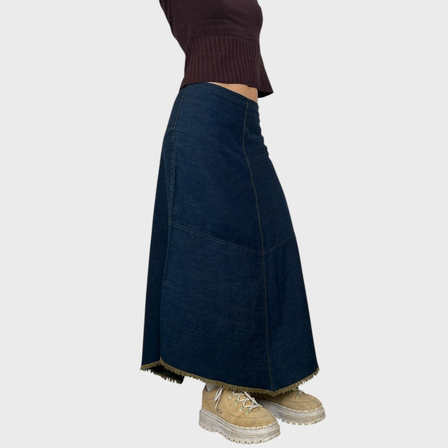 Cop Copine Denim Maxi Skirt - S/M