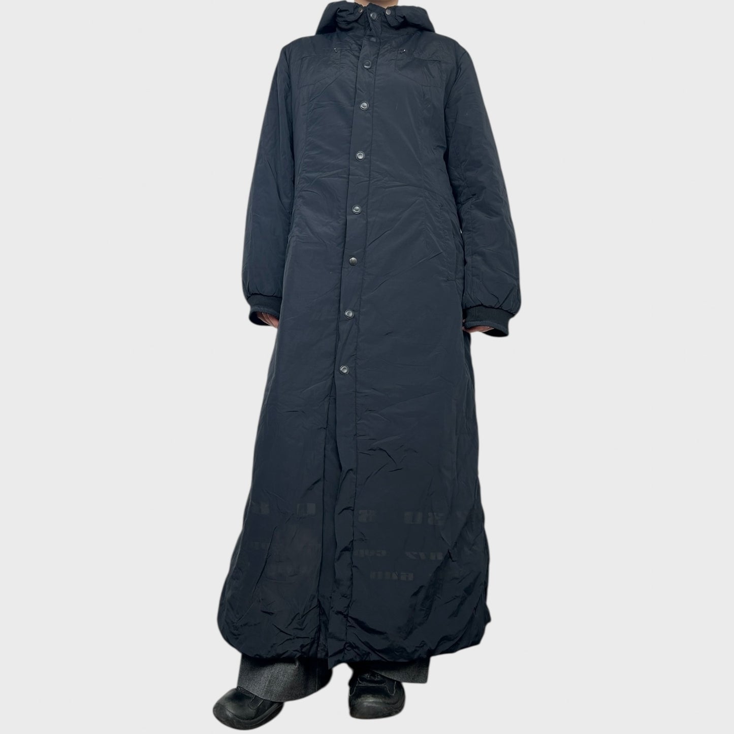 Cop Copine Floor-Length Graphic Puffer Jacket - L