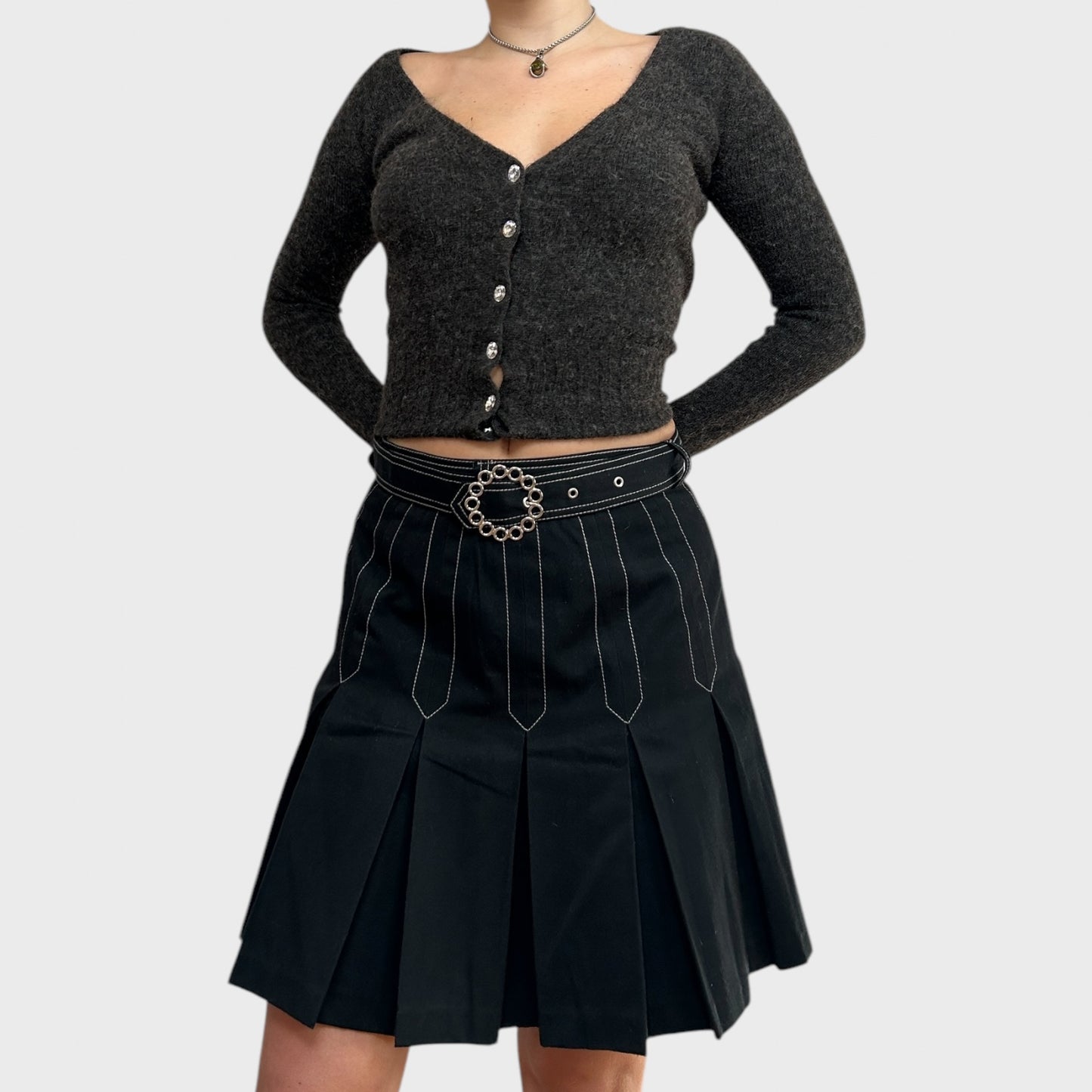 Vintage Cop Copine Pleated Skirt