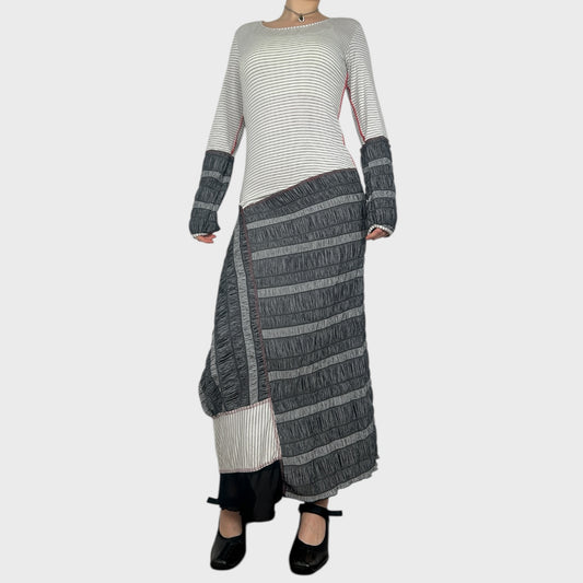 Cop Copine Striped Maxi Dress - M