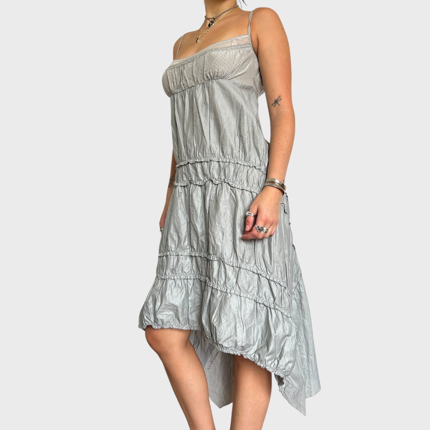 Cop Copine Ruched Midi Dress - Size S