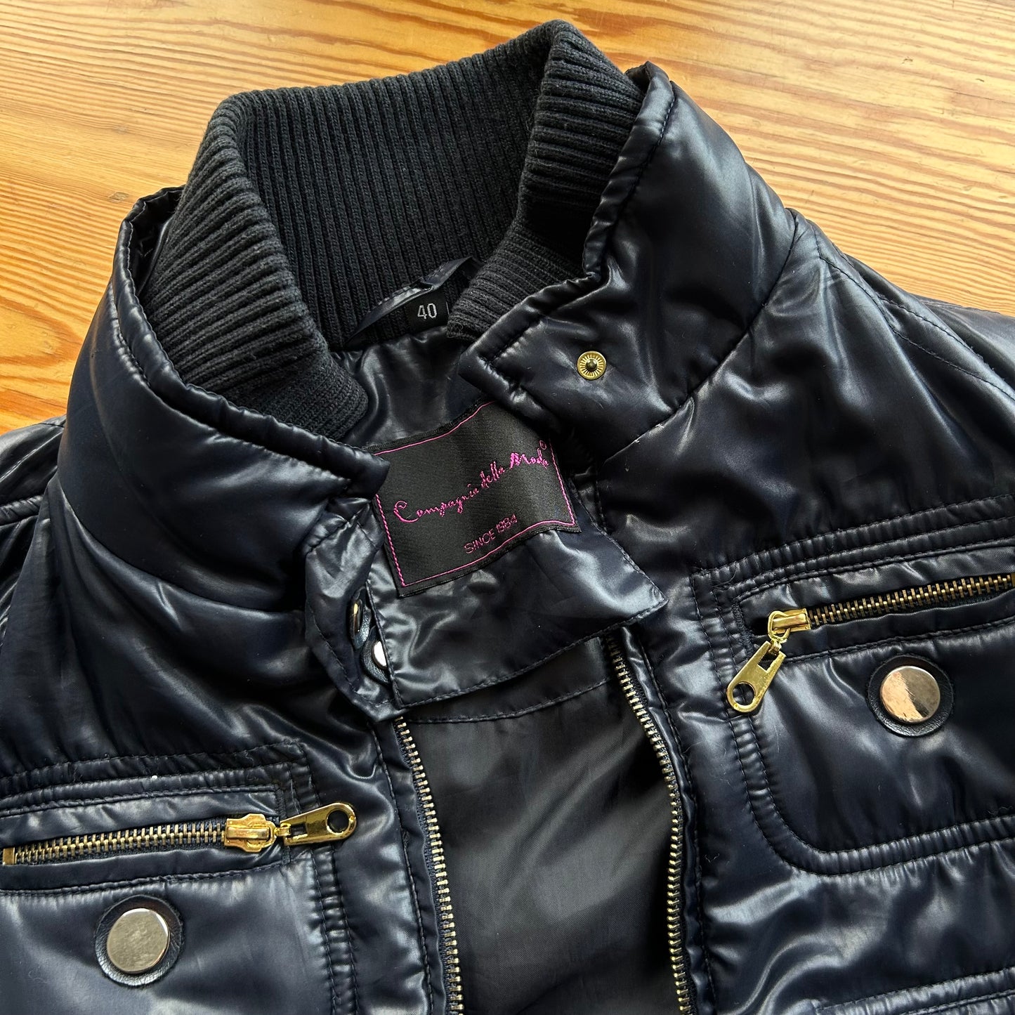 Vintage Navy Bomber Jacket - S