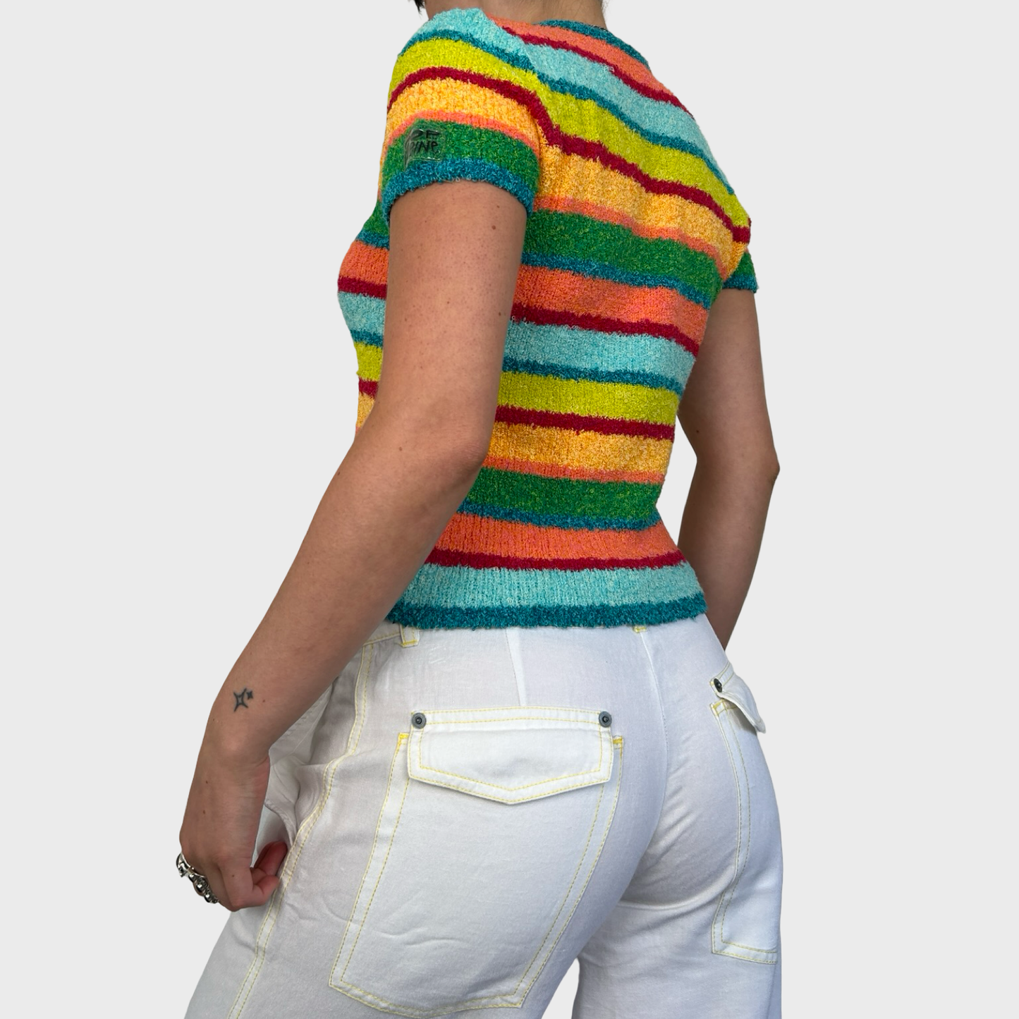 Cop Copine Multicolour Knit Stretch Top - S/M