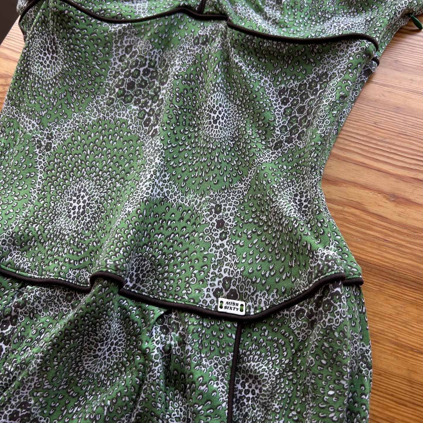 Miss Sixty Green Floral Mini Dress - XS