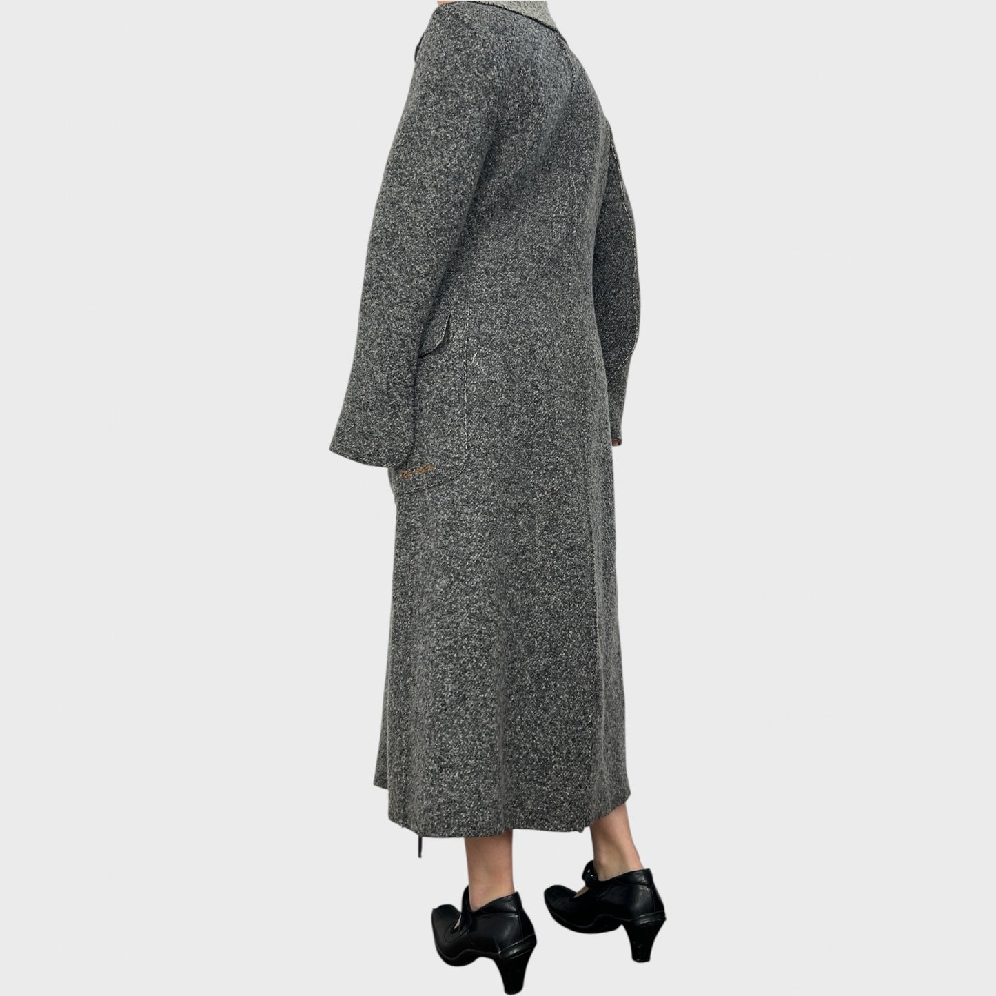 Cop Copine Floor Length Wool Coat - L