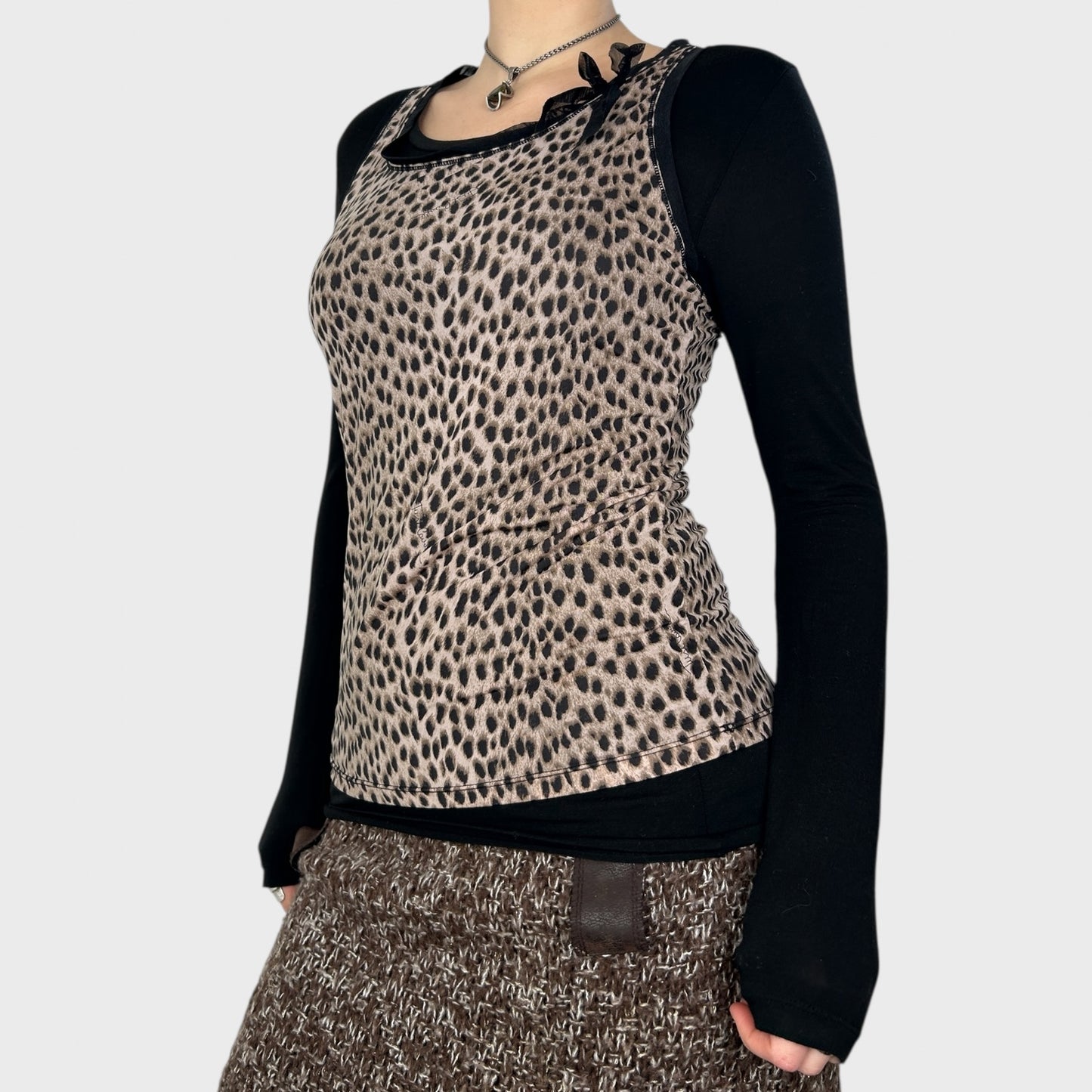 Roberto Cavalli Cheetah Print Tank - M