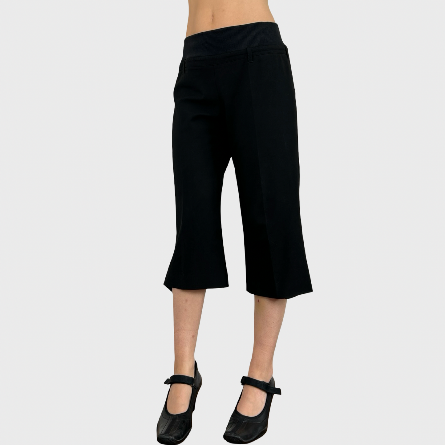 Cop Copine Black Capri Trousers - L