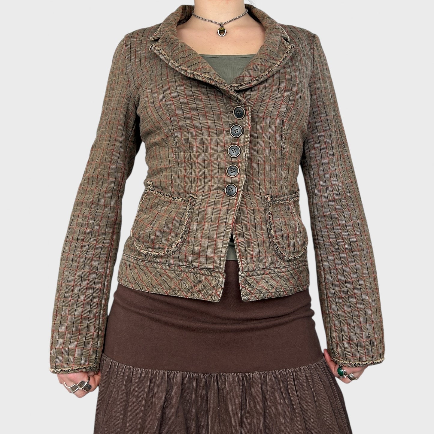 Cop Copine Checkered Jacket - S