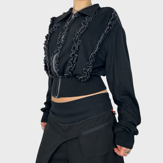 Cop Copine Frilly Zip-Up Top – S/M