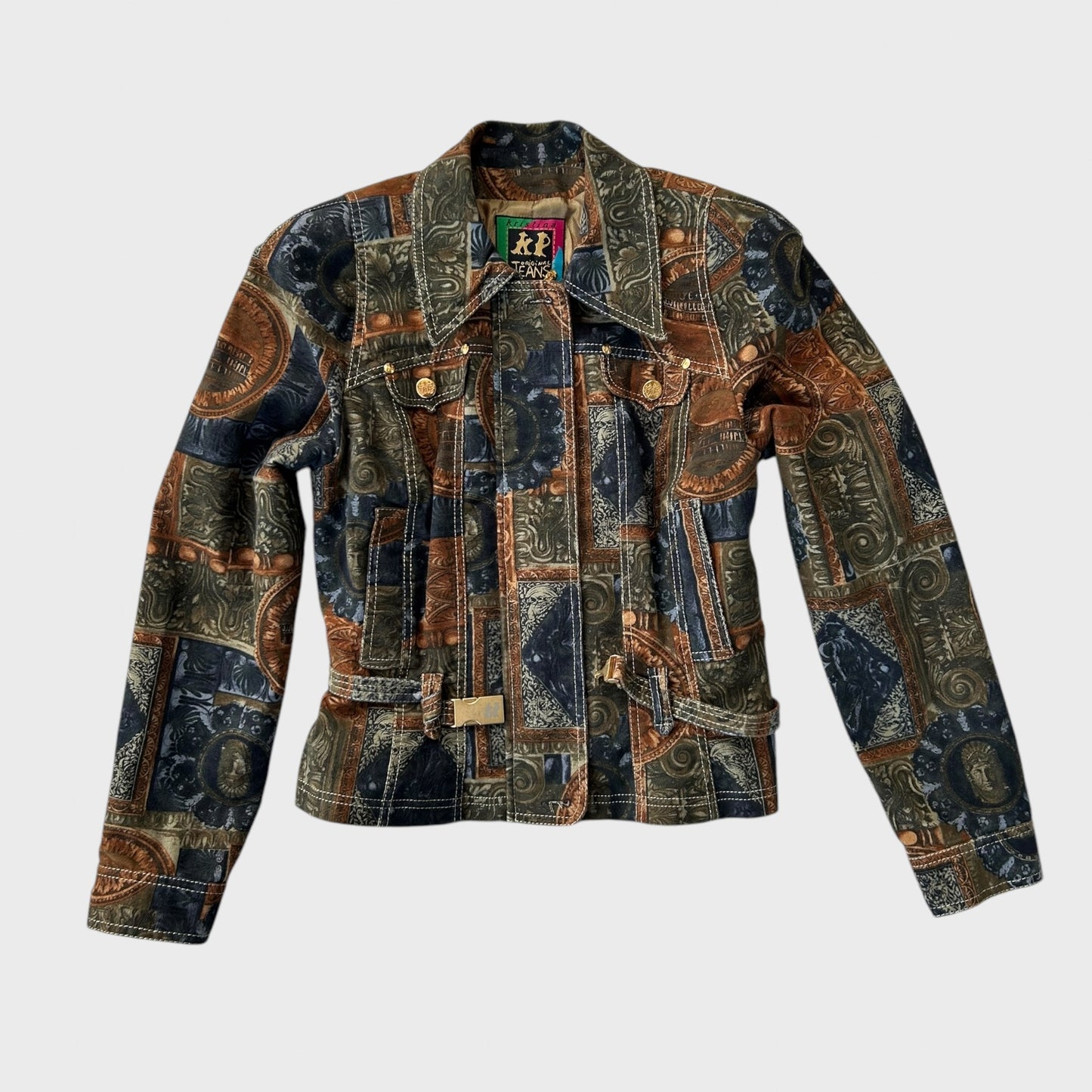 Vintage Graphic Print Jacket