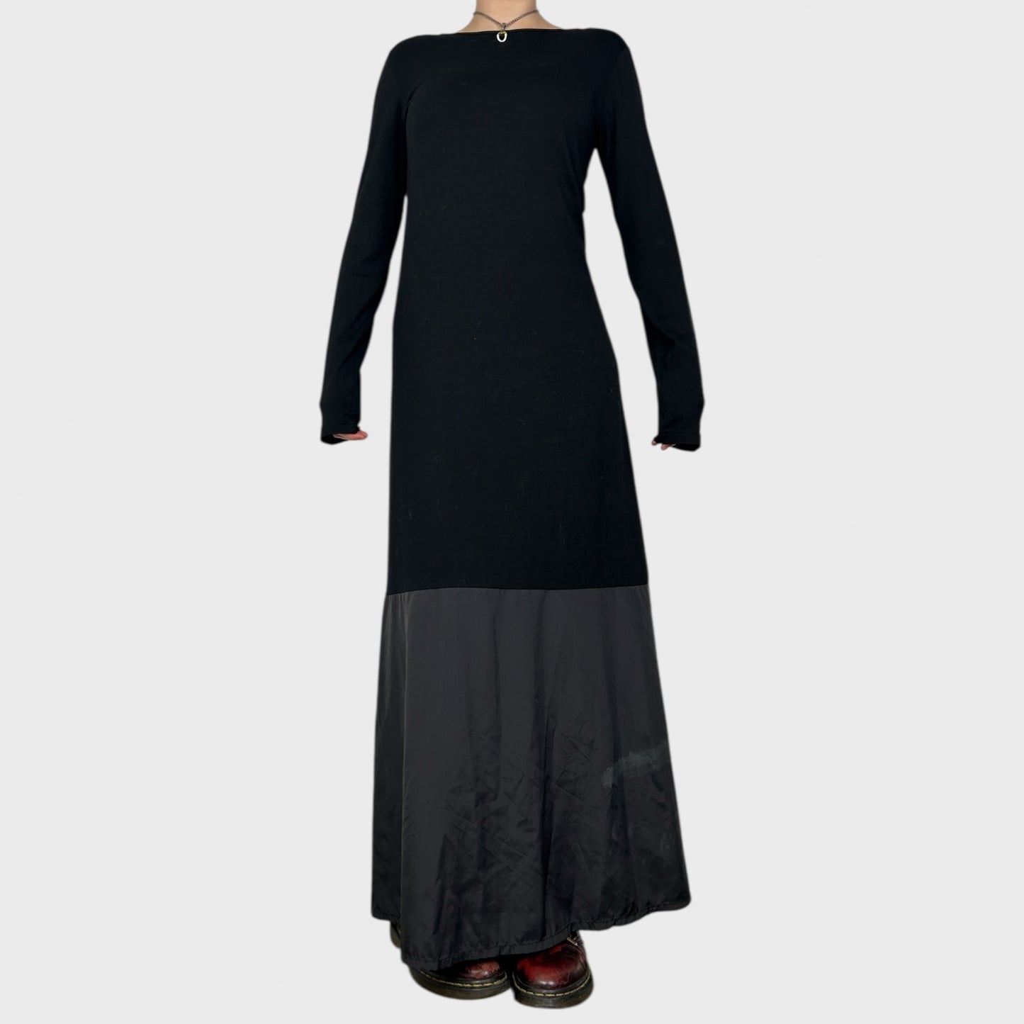 Cop Copine Bi-Material Maxi Dress - M/L