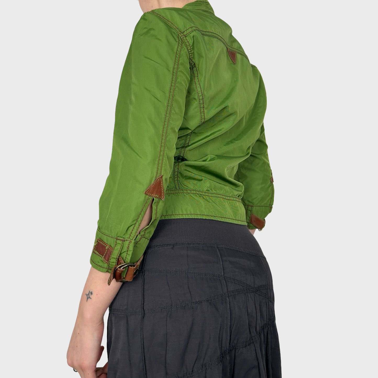 Miss Sixty Green Zip-Up Jacket - S