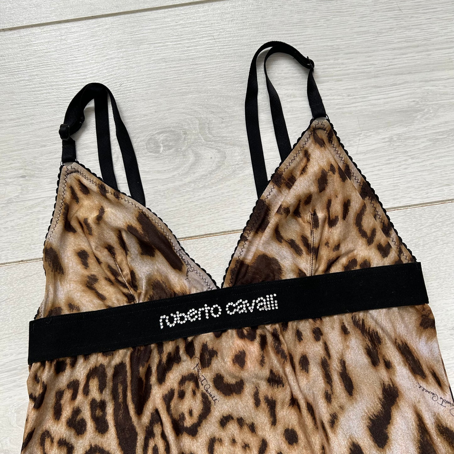 Roberto Cavalli leopard print cami