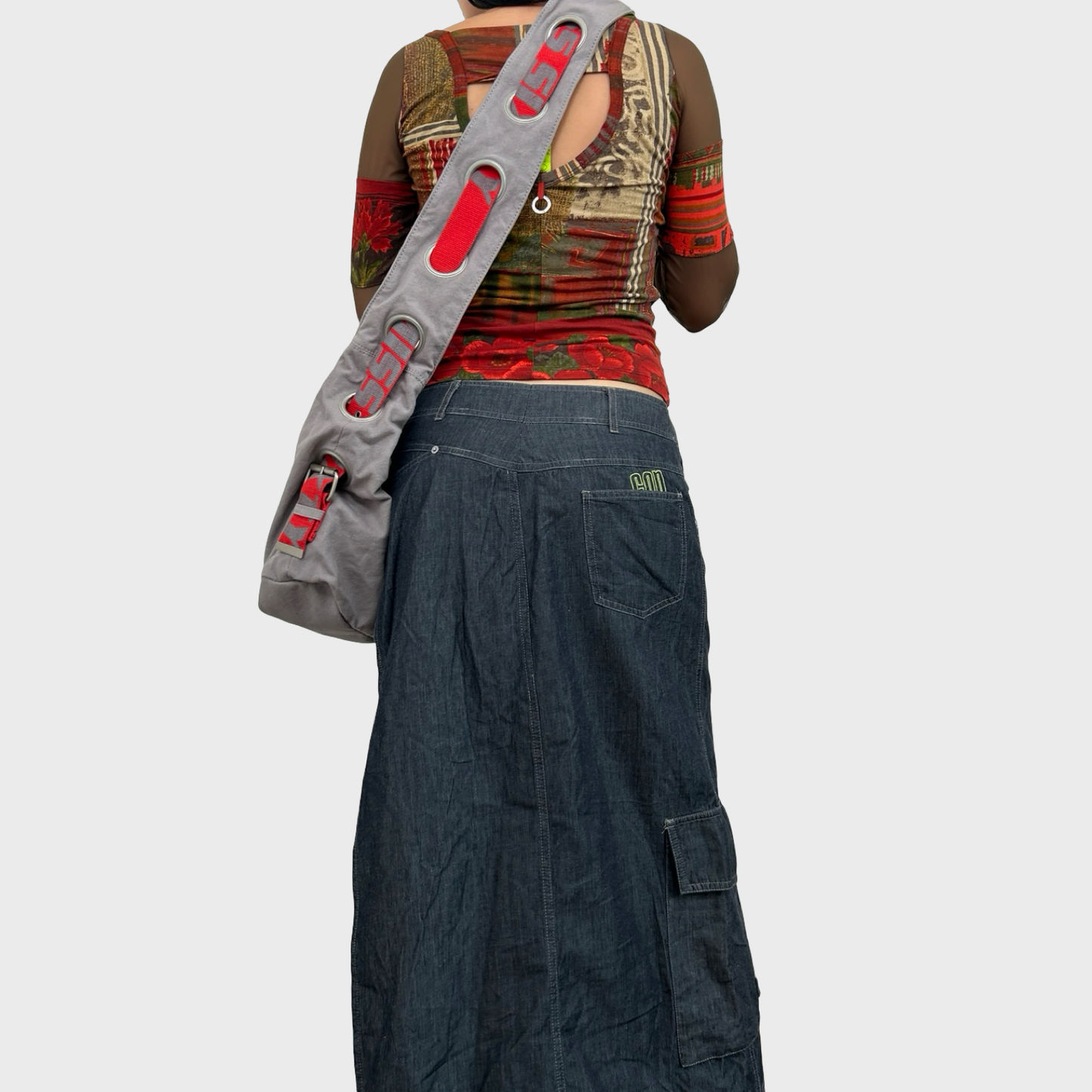 Miss Sixty BNWT Grey Canvas Belt Bag
