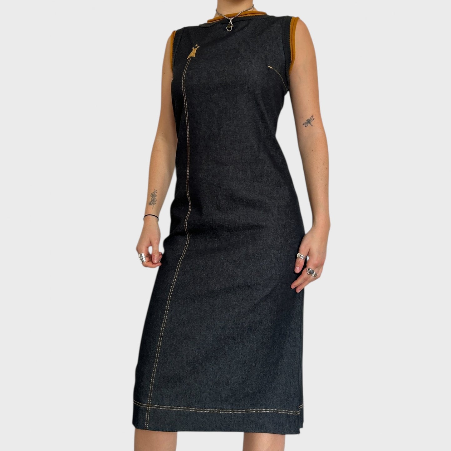 Cop Copine Denim Midi Dress - Size S-M