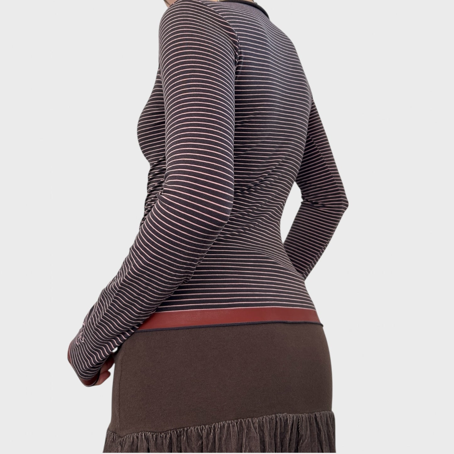 Cop Copine Striped Long Sleeve Top - S