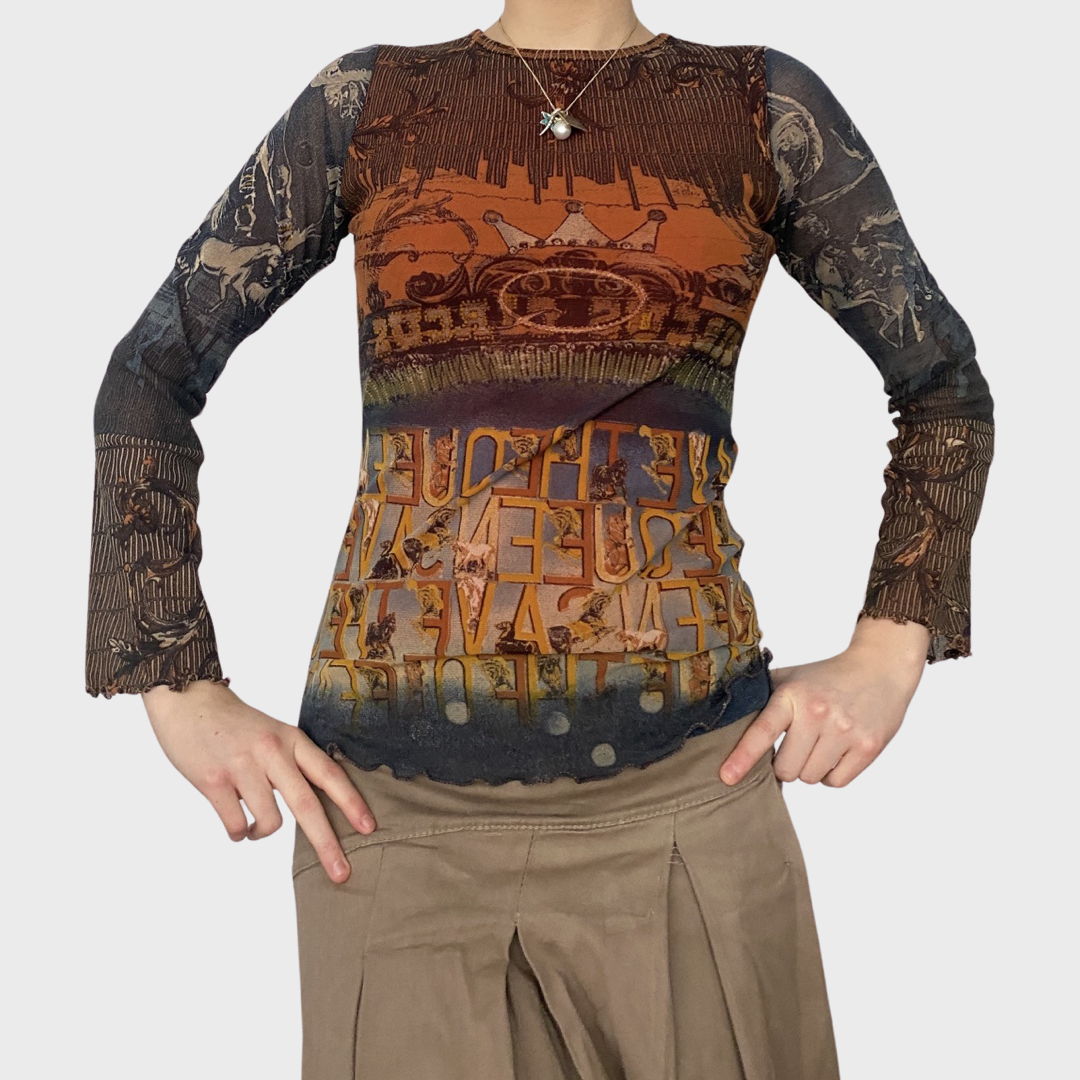 Save the Queen mesh top – VALULA VINTAGE